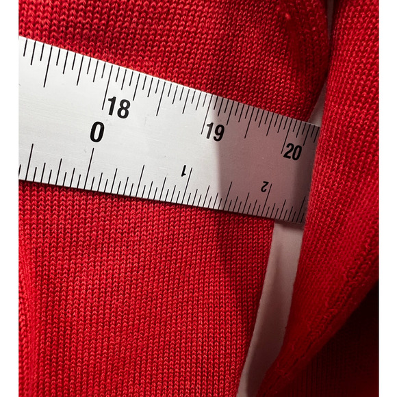 Brooks Brothers Sweater Mens Silk Cotton Salmon Red V-Neck Long Sleeve M - Picture 5 of 6